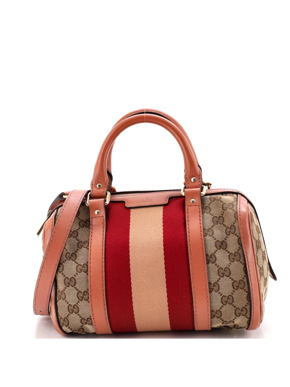 Gucci Vintage Web Boston Bag Gg Canvas #303334G78B